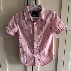 Boys Button Up Short Sleeve Shirt